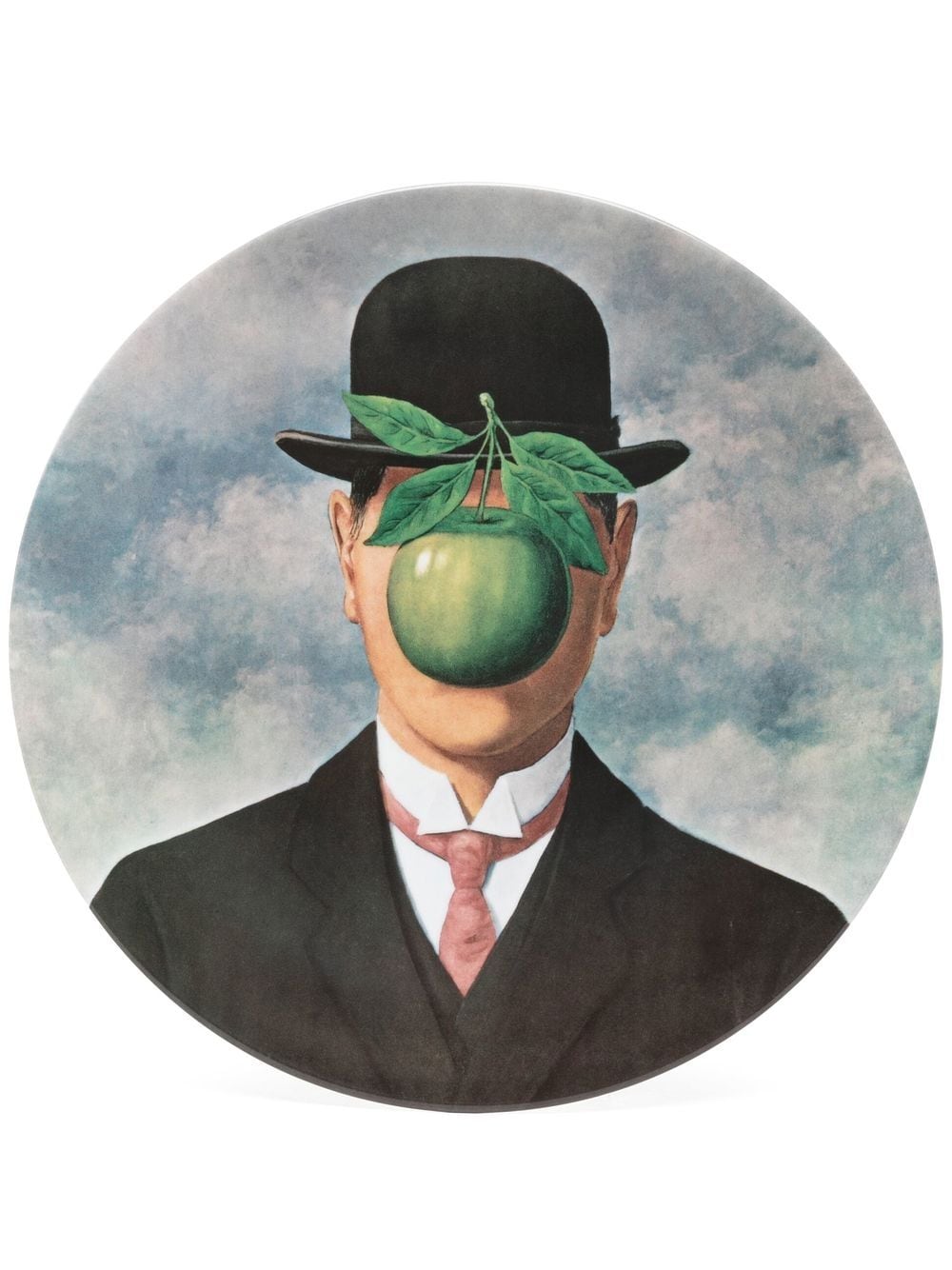 Ligne Blanche X René Magritte 'the Great War' Plate In Green