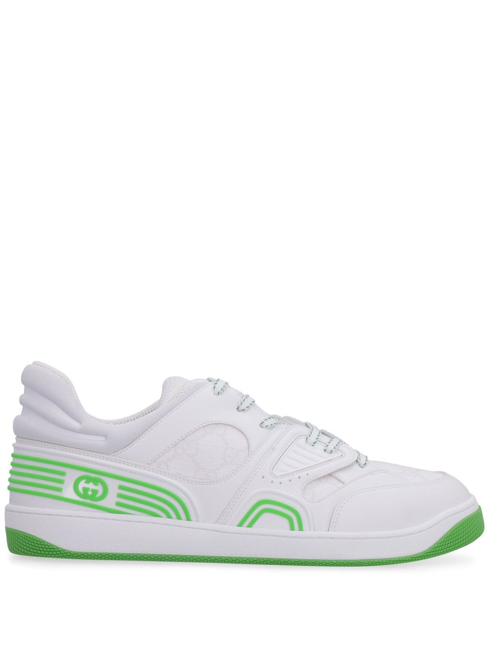 Gucci Basket lace-up sneakers - White