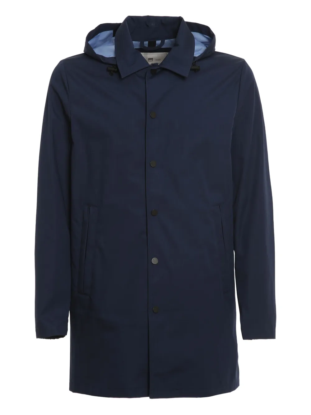 Woolrich hooded snap-button jacket | Blue | Image 1