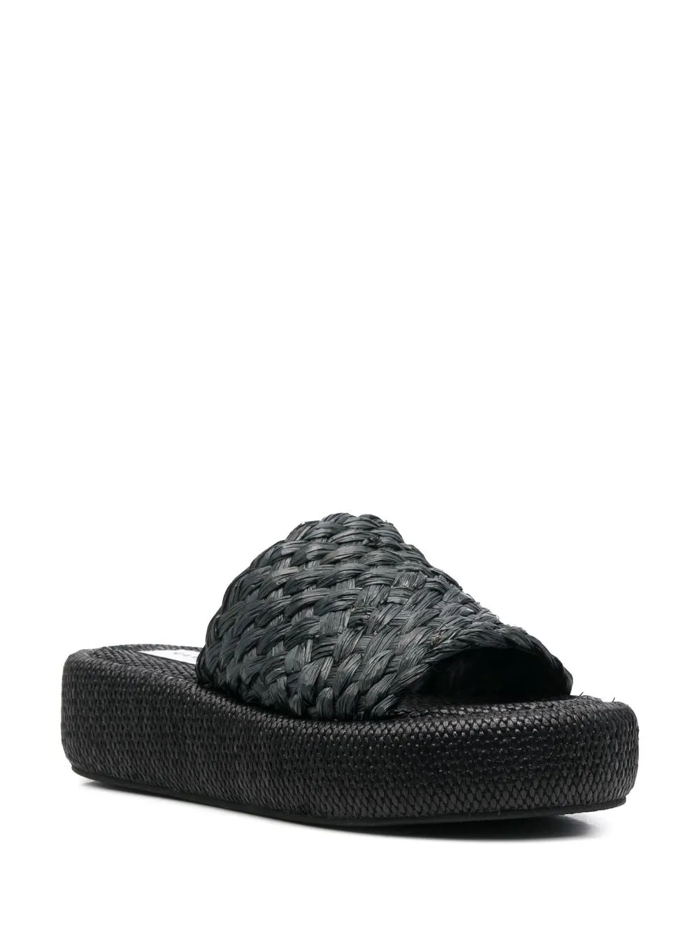 Clergerie Ajoe Straw Sandals In Black