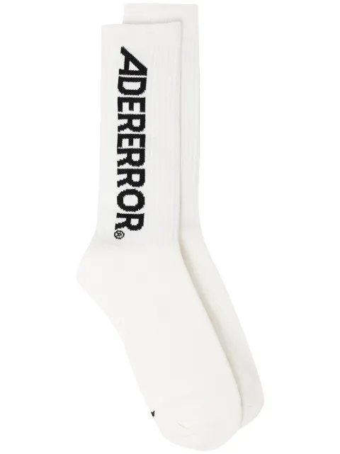 Ader Error calcetines con logo tejido en intarsia