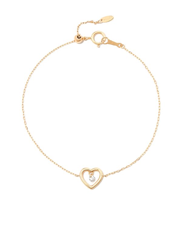 floating heart bracelet