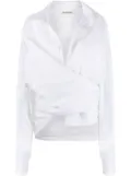 Balenciaga oversized wrap shirt - White