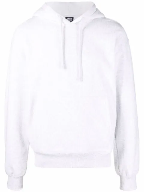 Stüssy embroidered-logo fleece hoodie