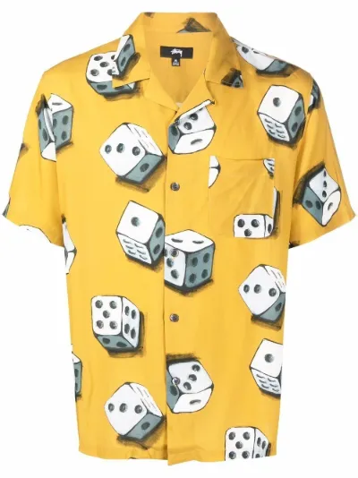 Stussy dice-print short-sleeve shirt 