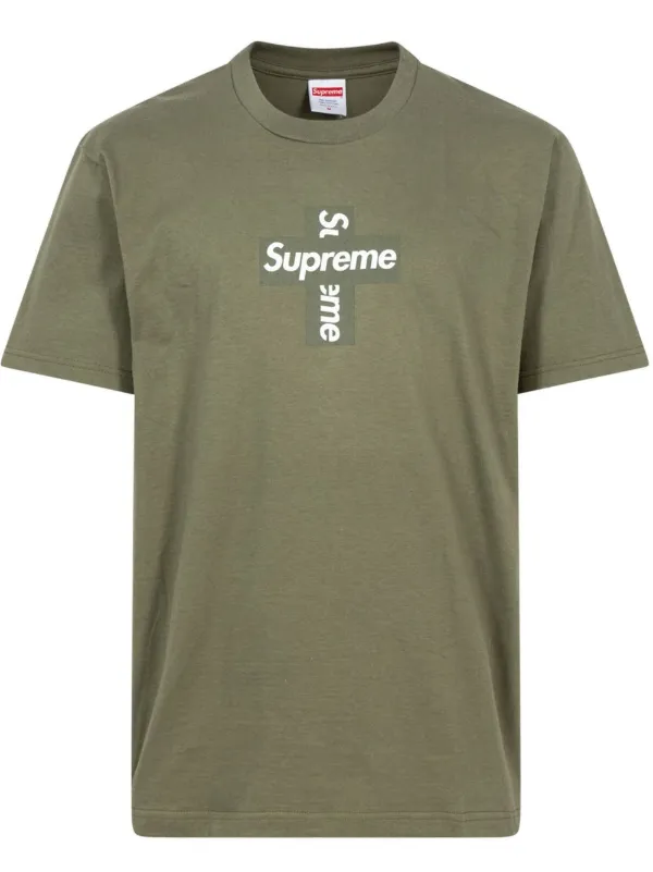 supreme cross box logo tee