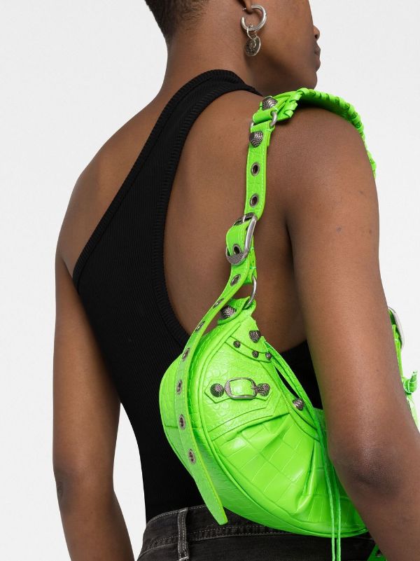 Balenciaga Green Xs 'Le Cagole' Shoulder Bag
