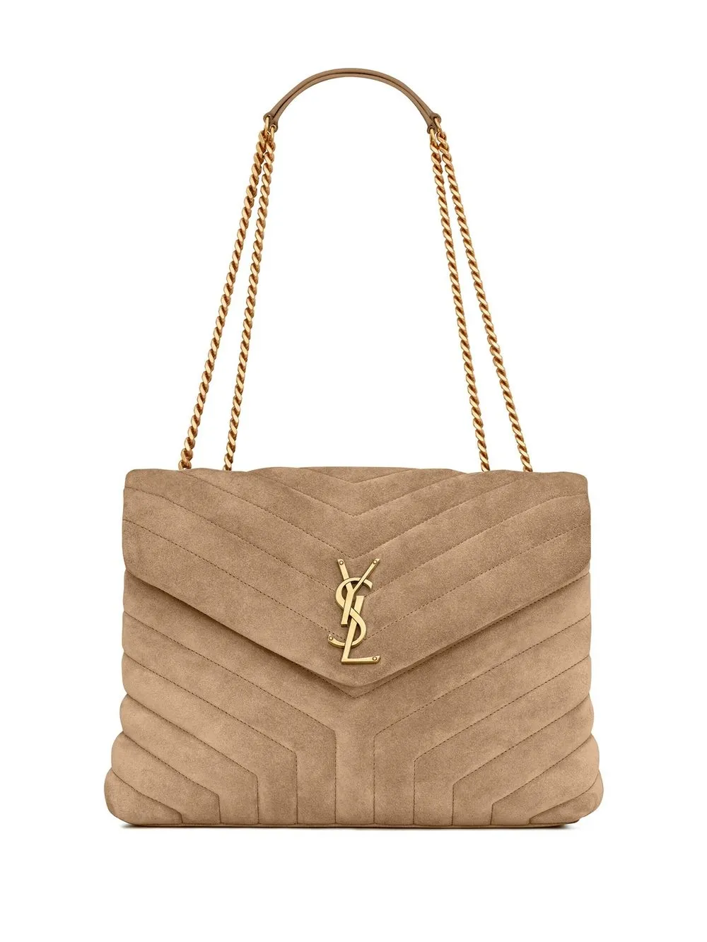 

Saint Laurent bolsa crossbody con monograma Loulou - Neutro