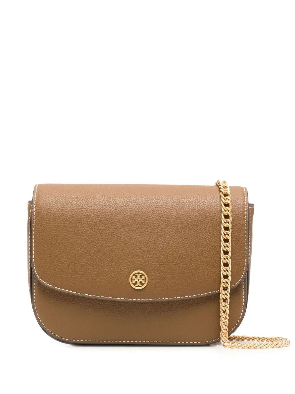 

Tory Burch bolsa crossbody con placa del logo - Marrón