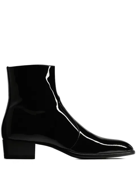 Saint Laurent Wyatt zip-up boots