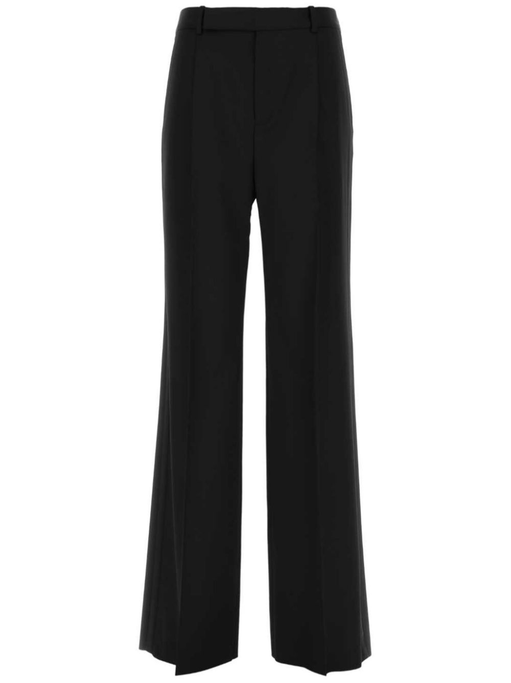 straight-leg tailored trousers