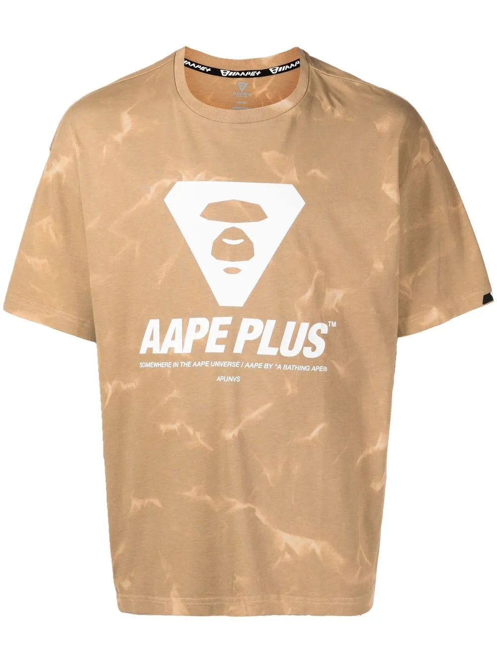 

AAPE BY *A BATHING APE® playera con logo estampado - Marrón