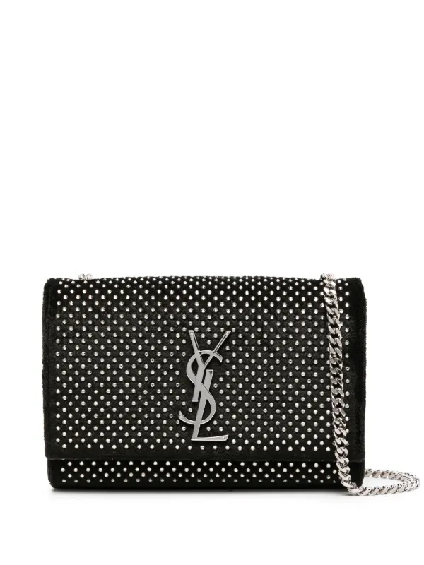 Saint Laurent Small Kate Shoulder Bag Black FARFETCH CA