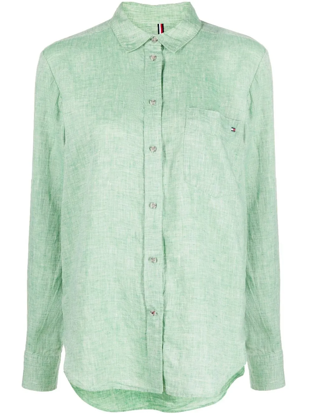 

Tommy Hilfiger camisa con logo bordado - Verde