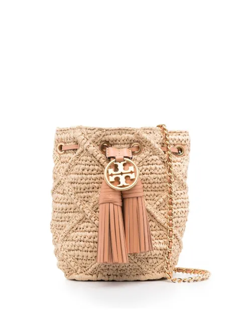 tory burch 流苏细节水桶包
