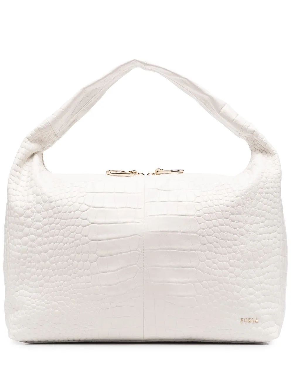 

Furla pebble-texture leather tote bag - White