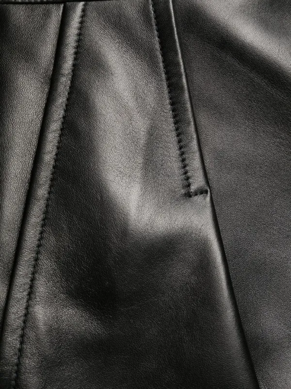 【送料&関税込】Saint Laurent Trouser SAINT LAURENT High Waist Leather Pants Saint Laurent