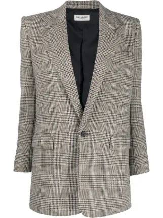 Saint Laurent サンローラン ハウンドトゥース ジャケット 
