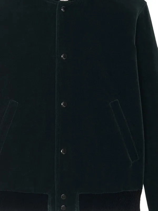 Saint laurent clearance velvet bomber jacket