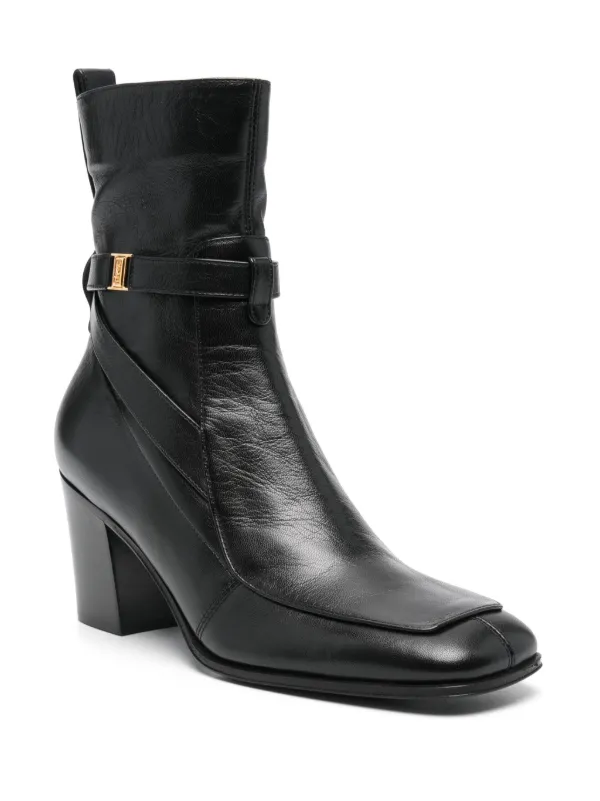 Saint Laurent 75mm Michelangelo Ankle Boots | Black | FARFETCH