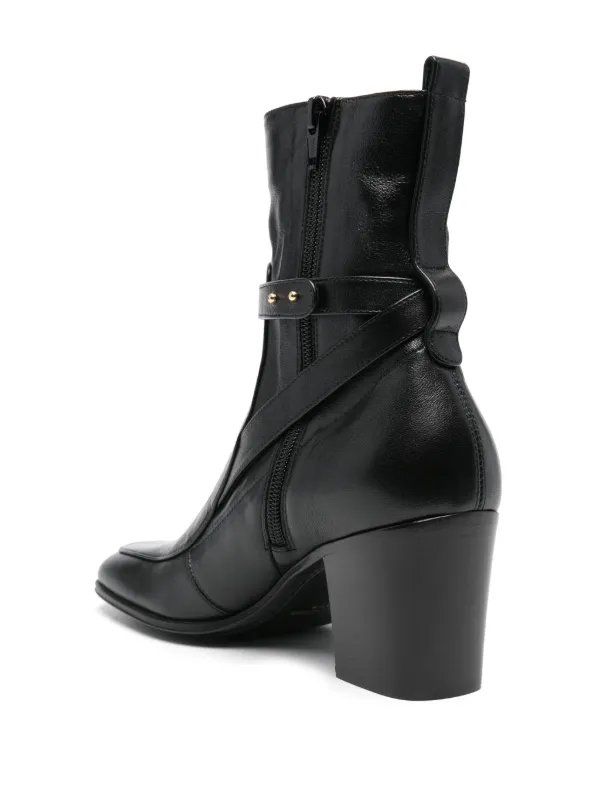 Saint Laurent 75mm Michelangelo Ankle Boots | Black | FARFETCH