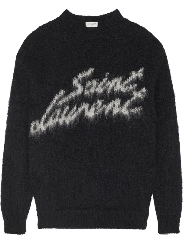 SAINT LAURENT OVERSIZE SWEATER IN MOHAIR