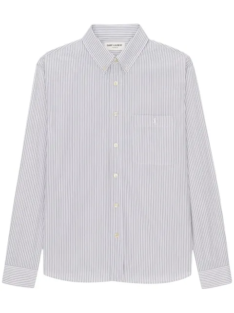 Saint Laurent striped long-sleeve shirt