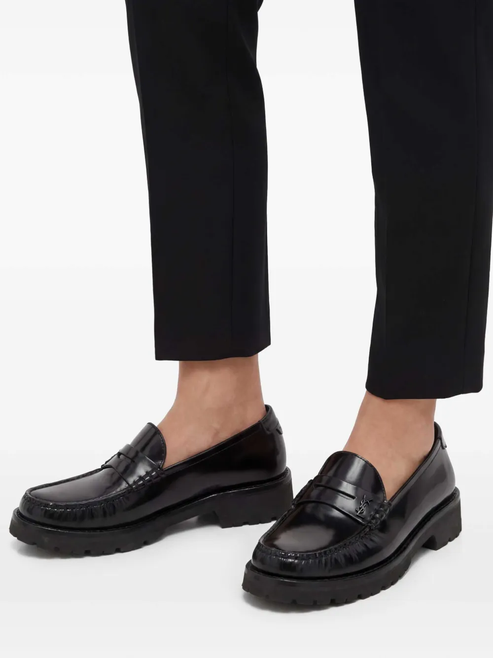 Saint Laurent Le Loafer ペニーローファー | ブラック | FARFETCH JP