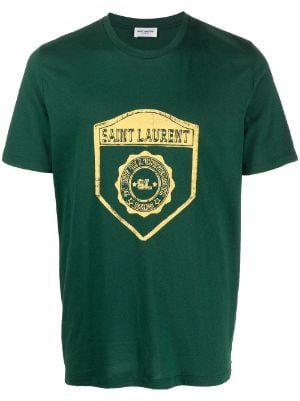 Saint Laurent mélange-effect Sheer Cotton T-shirt - Farfetch