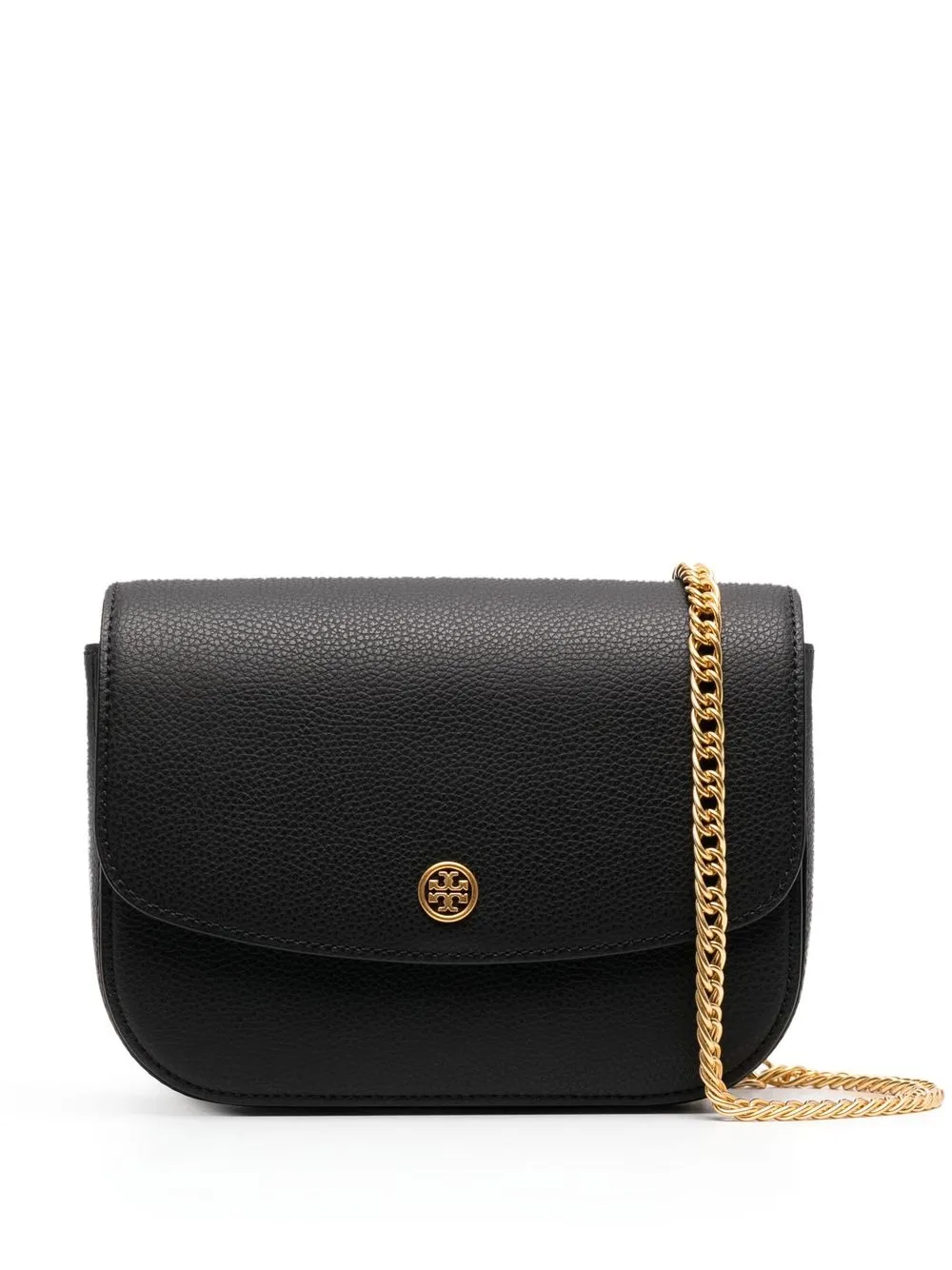 

Tory Burch bolsa crossbody con placa del logo - Negro