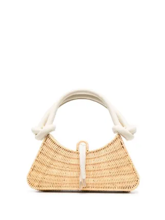 Cult Gaia Woven Basket Style Tote Bag Farfetch