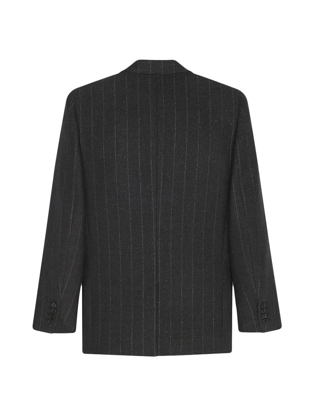 Saint Laurent Blazer met enkele rij knopen - Grijs