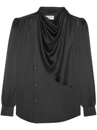 Blouse in crepe satin, Saint Laurent