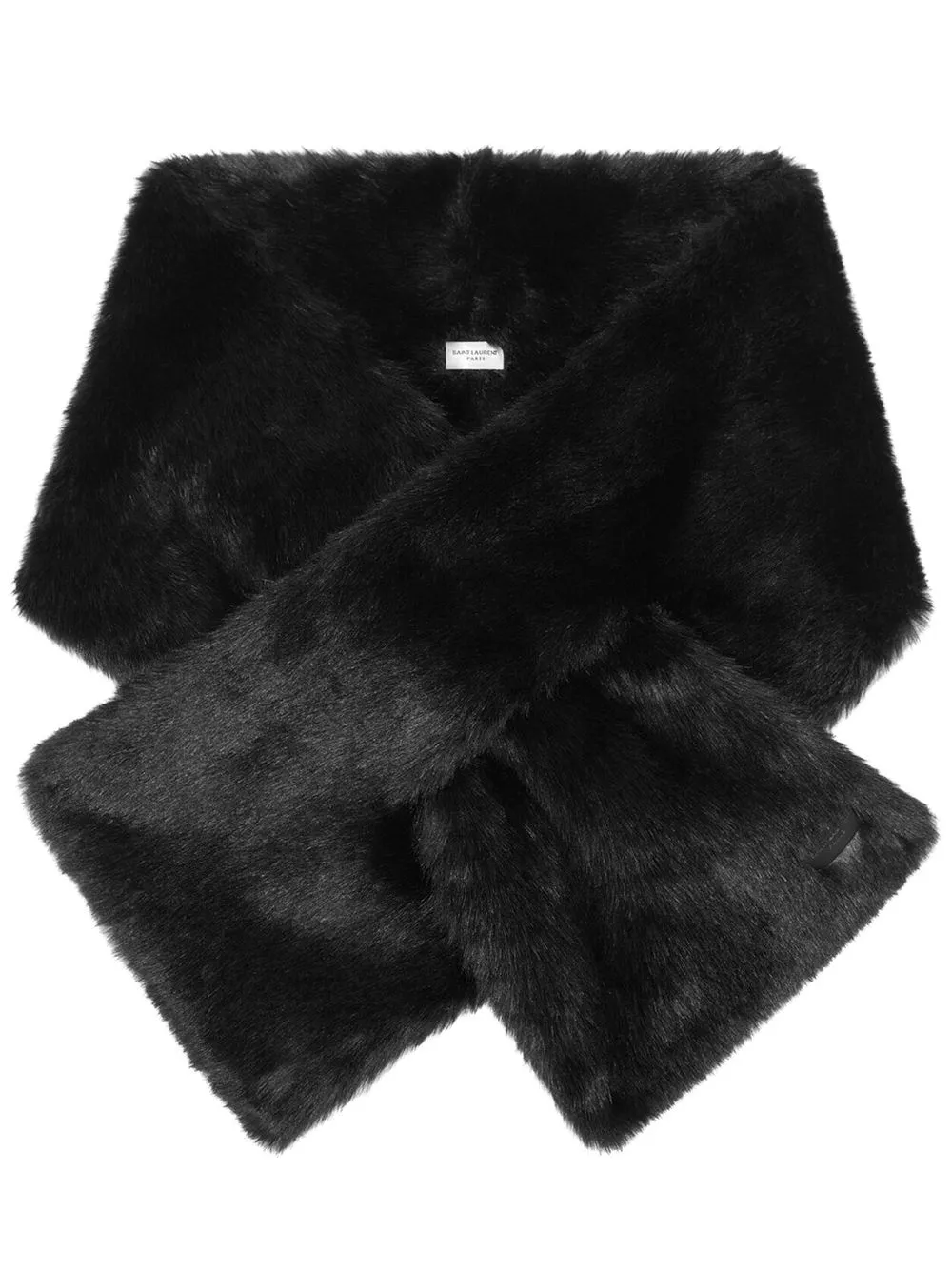 

Saint Laurent bufanda de pelo artificial - Negro