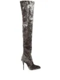 Saint Laurent Ella 110mm thigh-high boots - Green