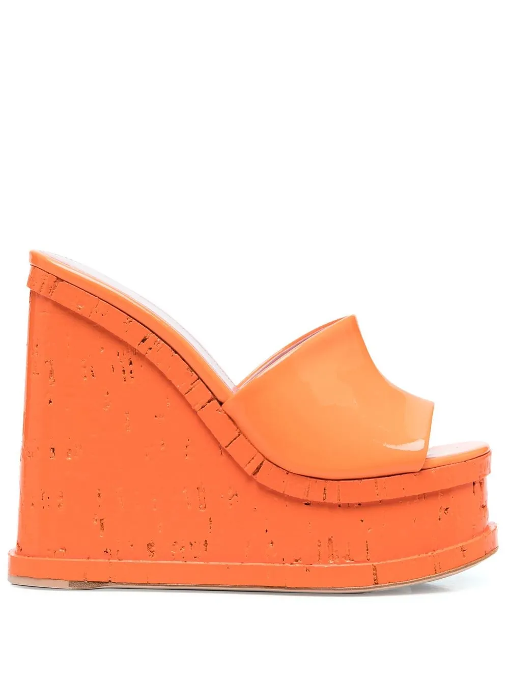 

Haus of Honey mules Schuhe con cuña de 150mm - Naranja