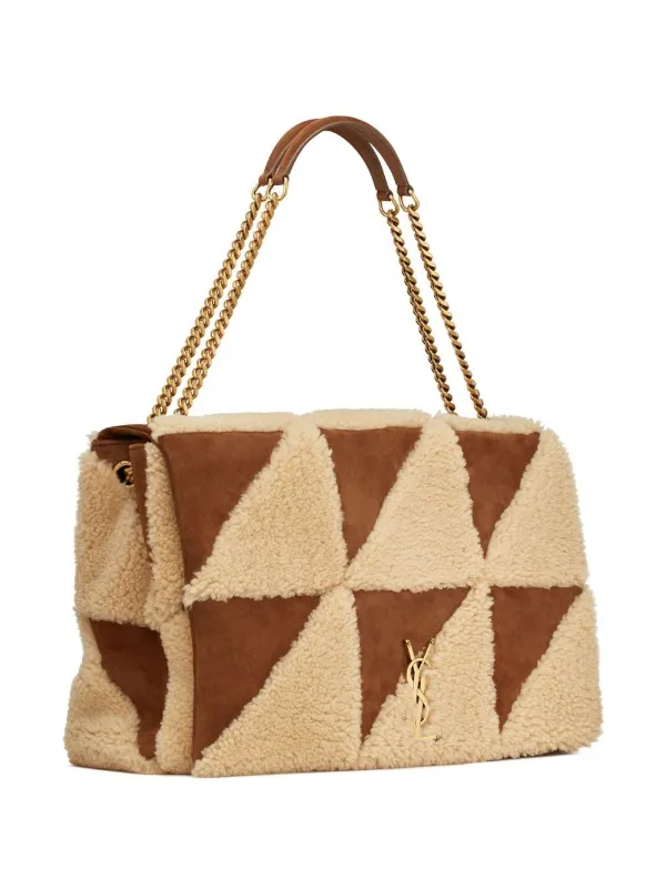 Saint laurent shearling bag hotsell
