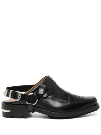 Toga Virilis Western Slingback Leather Mules - Farfetch