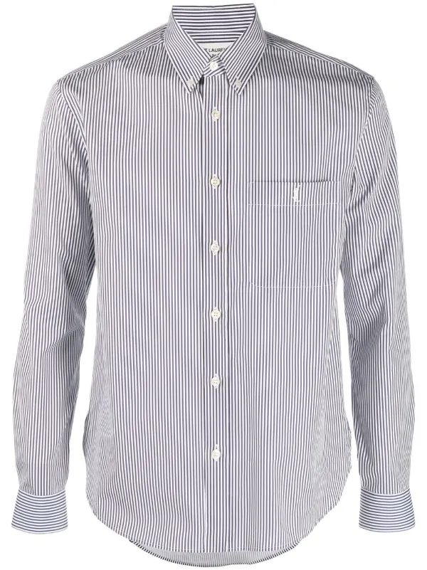 striped button down shirt