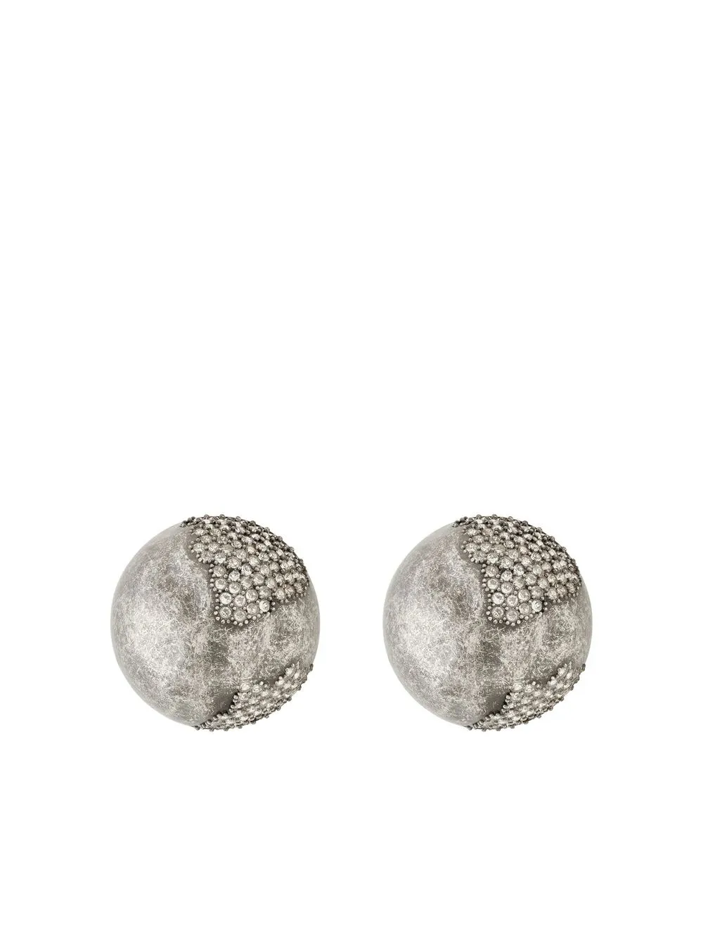 

Saint Laurent oversize sphere earrings - Silver