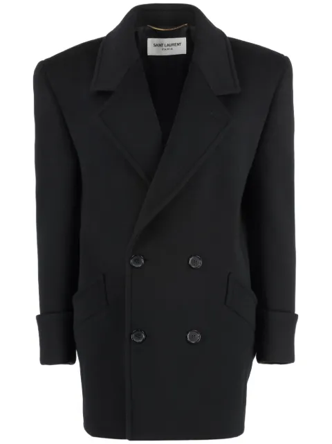 Saint Laurent double-breasted wool coat