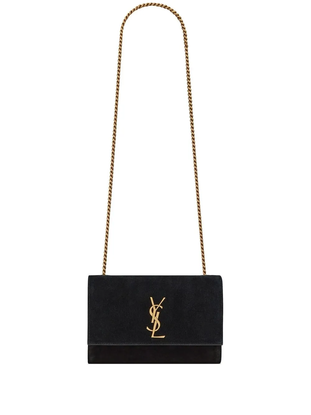 

Saint Laurent Kate suede shoulder bag - Black