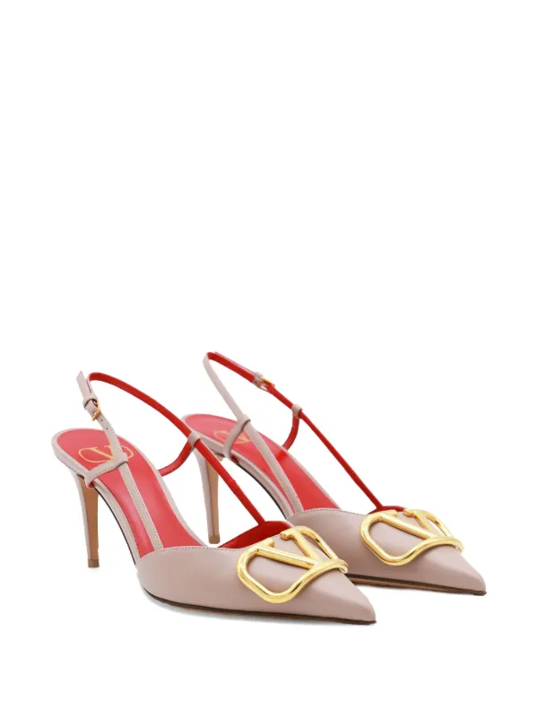 Valentino Garavani Vロゴ シグネチャー 80mm スリングバック パンプス