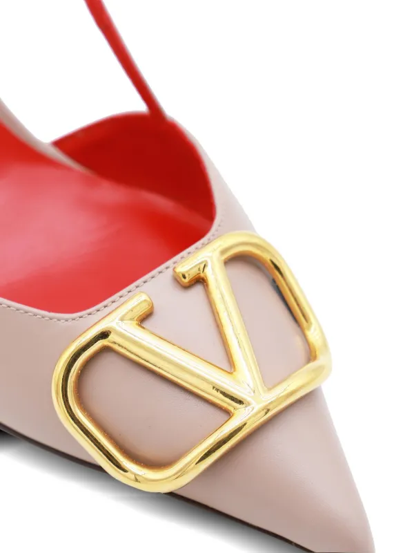 Valentino Garavani Vロゴ シグネチャー 80mm スリングバック パンプス