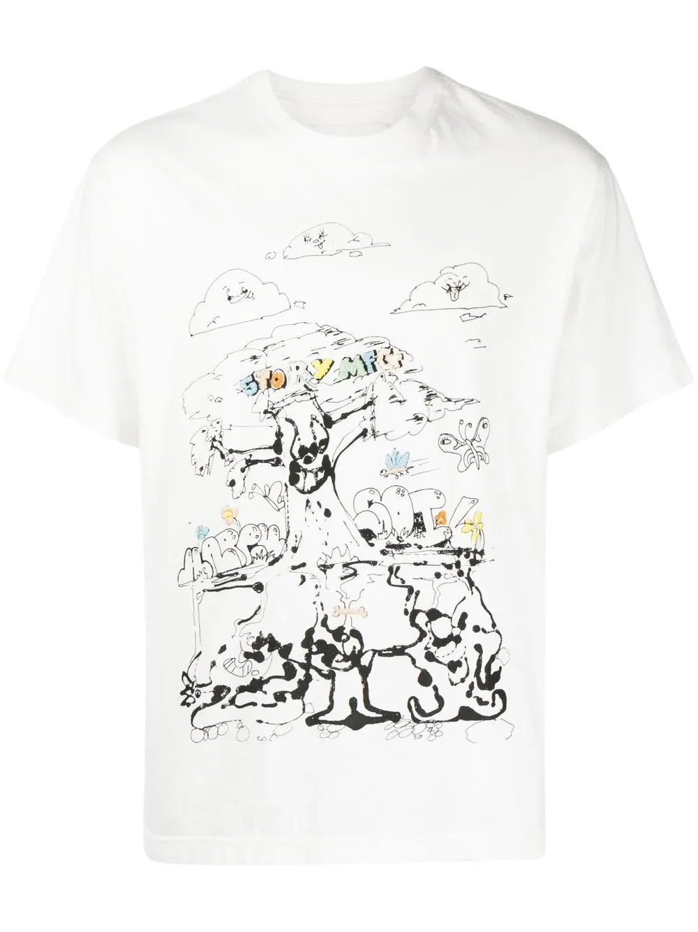 

STORY mfg. Grateful graphic-print T-shirt - White