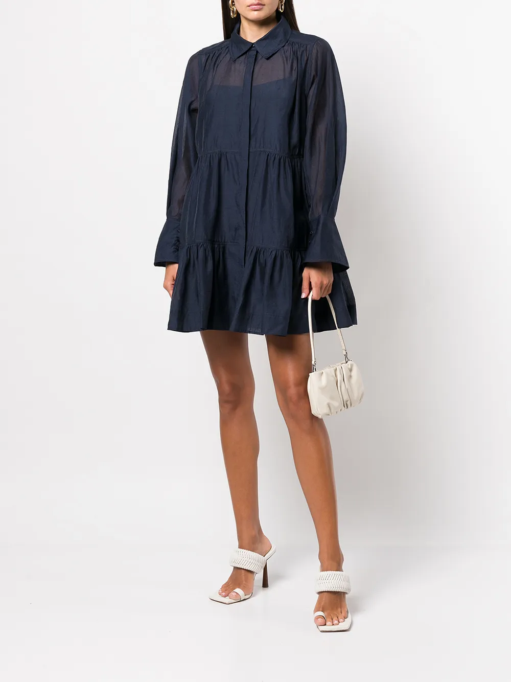 Simkhai Gelaagde blousejurk - Blauw