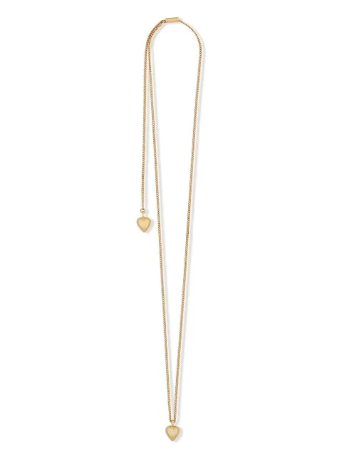 Saint Laurent collar de cadena con dije de corazón