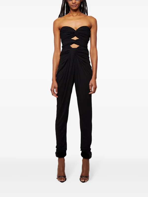 【関税込み】saint laurent 'Cassandre' bustier jumpsuit Saint Laurent 'Cassandre' Bustier Jumpsuit | Balardi