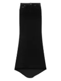 Saint Laurent velvet-effect mermaid skirt - Black