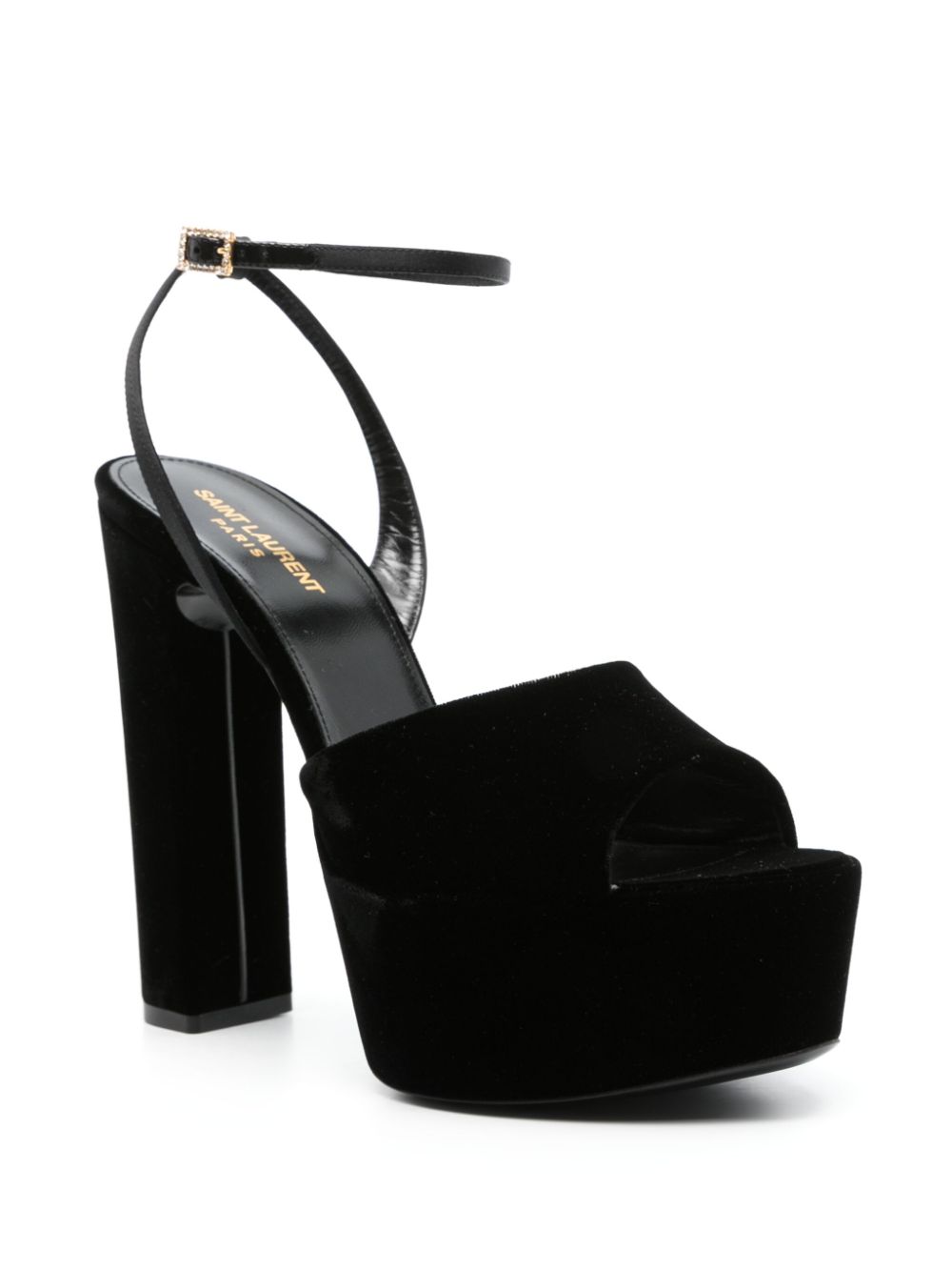 Saint Laurent 95mm Jodie sandals - Black